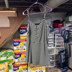 Chic Striped Top with Adjustable Straps